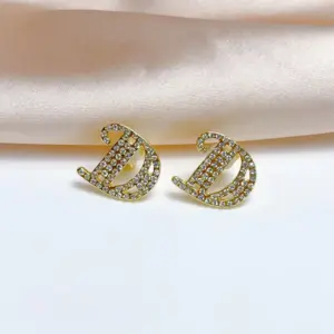 Gold Letter D Ear Clip