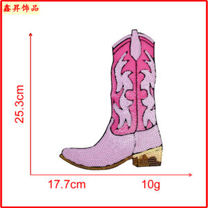 Hot melt glue*pink*shoes*black line*height 25cm