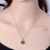 Wholesale PVD Coated 18K Gold Plated Round Letter 304 Stainless Steel Fashion Waterproof Non Tarnish 304 Stainless Steel Pendant Necklace