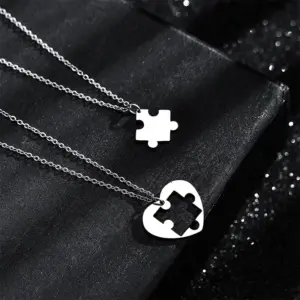 Wholesale Fashion Heart Shape Stainless Steel Polishing Pendant Necklace