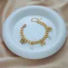 Wholesale Basic Butterfly 304 Stainless Steel Artificial Pearls Stainless Steel Bracelets In Bulk