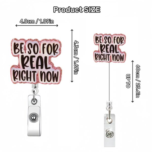 Wholesale Cross-border acrylic interesting English sentences easy to pull buckle badge clip buckle doctor nurse telescopic buckle easy to pull