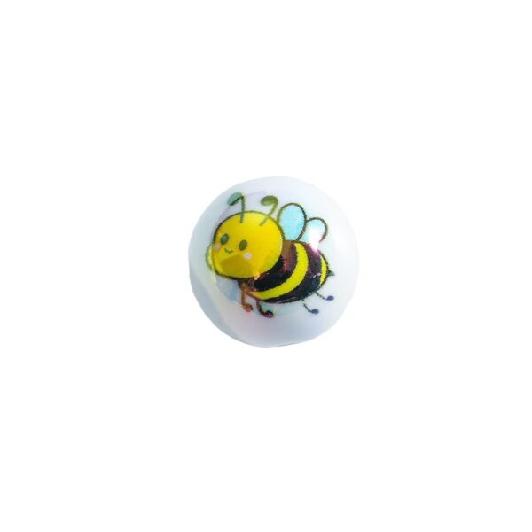 Wholesale 10pcs Yellow Bee Acrylic Beads