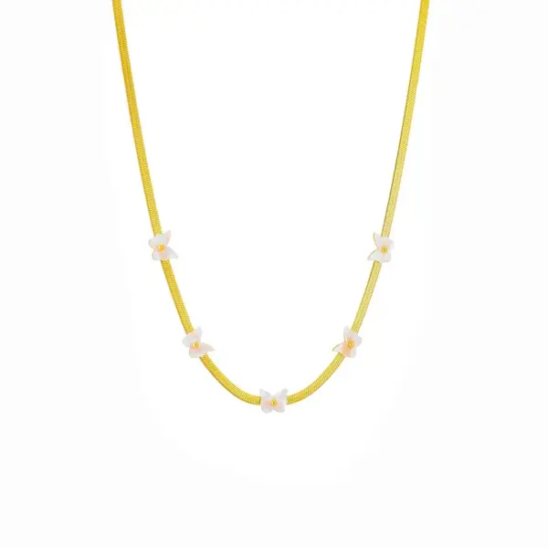 Wholesale 304 Stainless Steel Irregular PVD Coated Acrylic 18K Real Gold Plated Retro Simple Style Waterproof Non Tarnish Inlay Gold Earrings Necklace