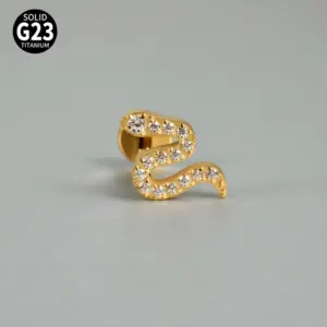 Golden Simulated Snakes / Rod Thickness * Rod Length 1.2x8mm