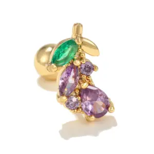 Eggplant / Gold