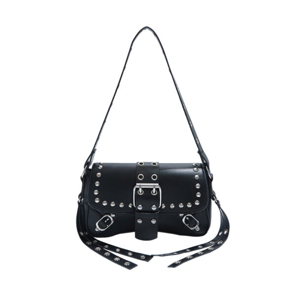 Wholesale Hot Girl Rivet Personalized Shoulder Bag Underarm Baguette Women's Bag