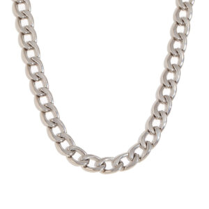Simple basic polished chain-steel color
