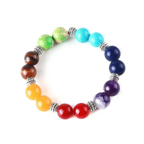 Wholesale Ethnic Style Geometric Alloy Natural Stone Beaded Bracelets