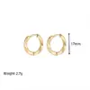 Wholesale PVD Coated 18K Gold Real Gold Plated Circle Solid Color 304 Stainless Steel Fashion Waterproof Non Tarnish Earrings