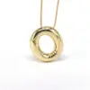 Wholesale Simple Style Classic Style Letter Copper 18k Gold Plated Pendant Necklace In Bulk