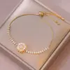 Wholesale Necklace Women's New-New Sunflower New Arrival Diamond-encrusted Sunflower Ins Ring Rotatable Clavicle Chain Jewelry