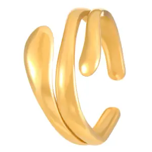20 18K Real Gold Hug Water Drop X652