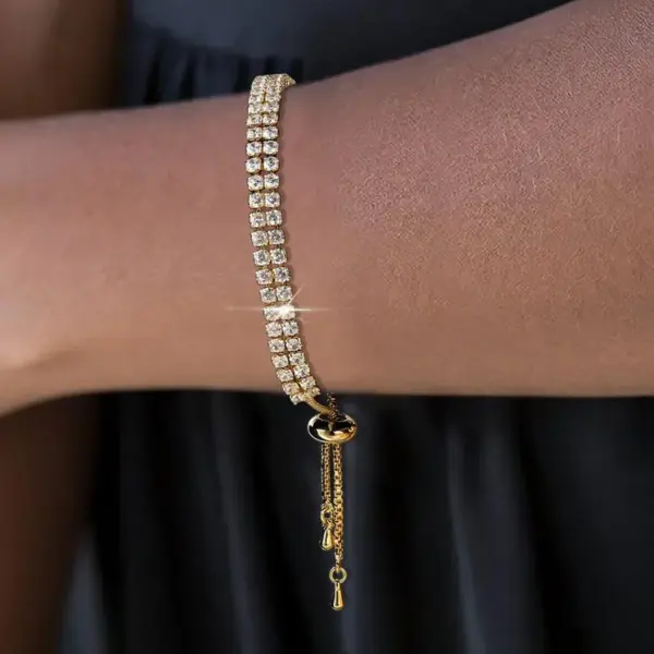Wholesale Geometric Copper Fashion Bracelets Tennis Bracelet