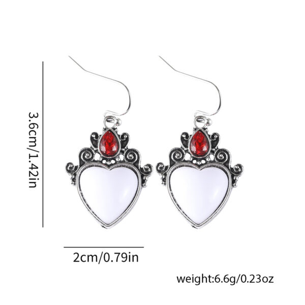 Wholesale Vintage Bohemian Vine Flower Diamond Heart Earrings
