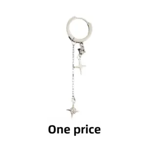 A four-star tassel ear buckle (white gold) / Copper (one price)