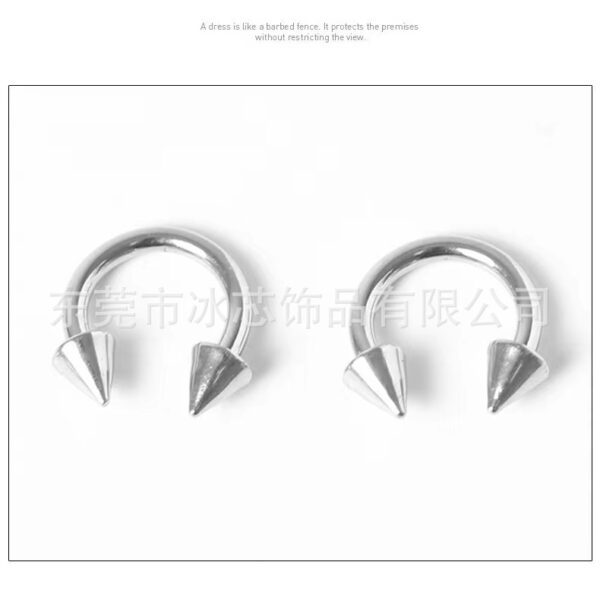 Wholesale Stainless steel nose ring C- shaped horseshoe ring horseshoe rod nose nail human body piercing tattoo jewelry Europe and America Amazon cross-border