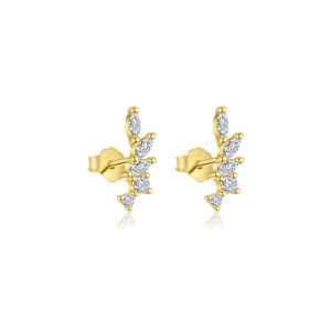 E4812-gold/pair / 925 silver