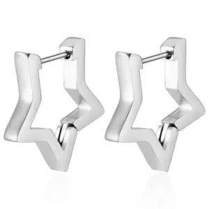 Flat Five-Pointed Star Steel Color One