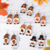 Wholesale Thanksgiving Pendant Wooden Double-Sided Earrings