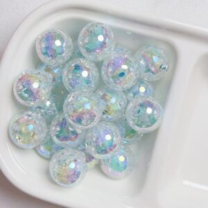 01-Light Blue / The size is about 16mm, the aperture is about 3.5mm