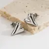 1 Pair Casual Simple Style Classic Style Heart Shape Plating Three-dimensional 304 Stainless Steel 14K Gold Plated Stainless Steel Earrings