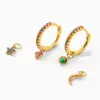 oly-9299325b442d2c76f43fd349a15102b7 Wholesale Fashion Geometric Plating Metal Artificial Gemstones Copper Earrings