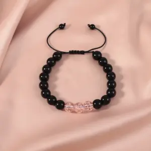 Obsidian Luminous Pink Bracelet