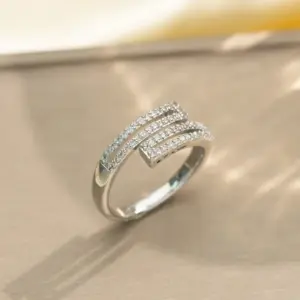 J130 Silver Double Row Full Diamond