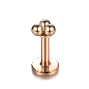Three Balls Rose Gold / 1.2X 4mm