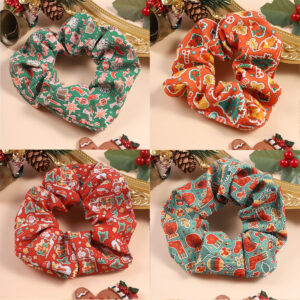Wholesale Wind sausage circle Christmas suit gift Hair Scrunchies