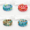 oly-92a9093a2178e0e2f2b592822ab9d5a1 Wholesale temu, a brand new cross-border Bohemian style acrylic natural stone beaded bracelet with multi-layer elastic bangle.