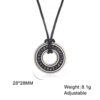 oly-92b30244abede4995c8d8439c68705ca Wholesale retro jewelry Viking circle pendant men's necklace factory direct stainless steel necklace