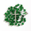 Wholesale 6mm brushed bead cross necklace
