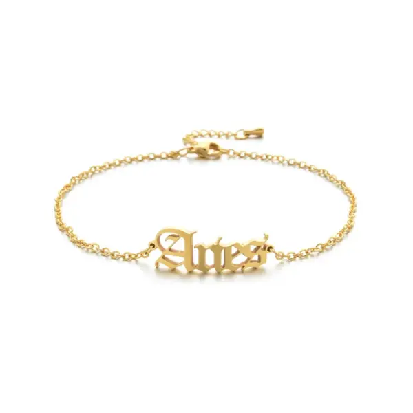 Wholesale Simple Style Commute Constellation Stainless Steel Plating Gold Plated Bracelets