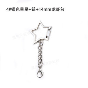 Silver+4-section chain+hook
