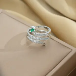 658 Steel Snake Ring