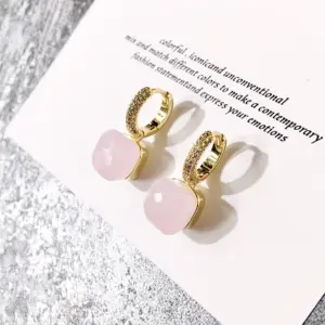Gold Pink Jade (with Diamond)