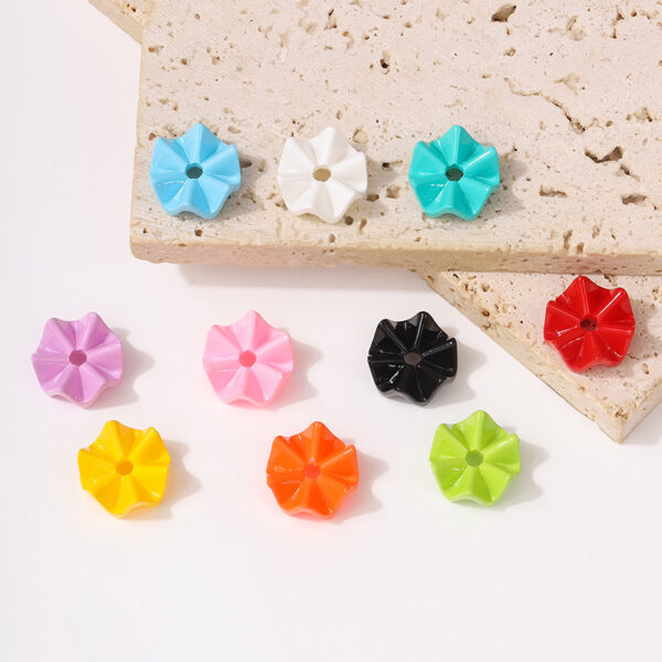 oly-92e0c7aaceb1cf265d83f84f717605bb Wholesale 16mm acrylic Jenga perforated wave pattern snowflake diy jewelry earrings bracelet necklace aessories material