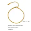 Real Gold Plated Geometric Solid Color 304 Stainless Steel Simple Style Waterproof Non Tarnish 304 Stainless Steel Bracelets