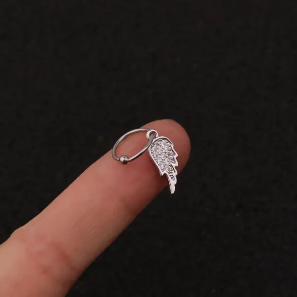 316L Stainless Steel Copper Ear Cartilage Rings & Studs Heart Waterproof Non Tarnish Surgical Steel