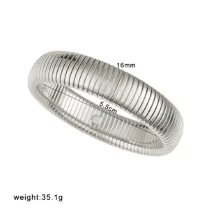 Ys157 Steel Color / 16mm 18cm (Ring Size 5.5)