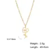 Wholesale Fashion Flower Stainless Steel Plating Pendant Necklace 1 Piece