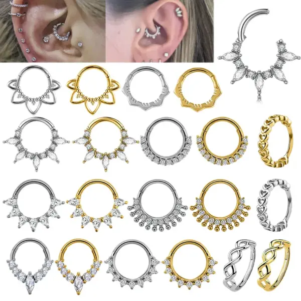 Ion Plating (IP) Leaf Crown Flower 304 Stainless Steel Simple Style Classic Style Waterproof Non Tarnish Earrings