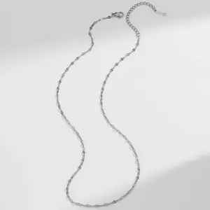 Steel Color Lip Chain