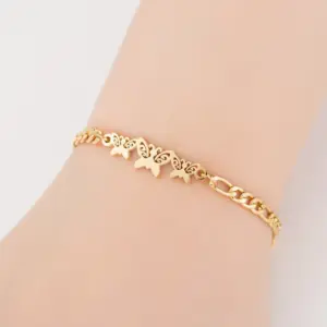 3 Butterflies (Gold)