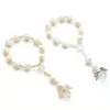 Simple Style Cross Imitation Pearl Wholesale Beaded Bracelets