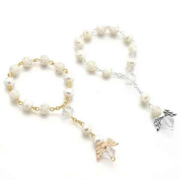 Simple Style Cross Imitation Pearl Wholesale Beaded Bracelets