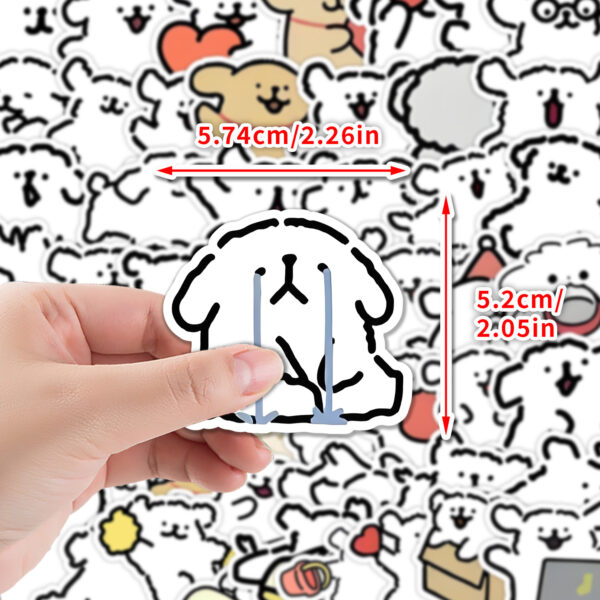 Wholesale 50 Adorable Cross-Border Puppy Doodle Stickers