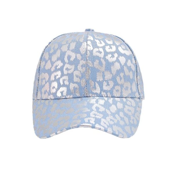 Wholesale Ladies fashion bronzing leopard print baseball cap cap color letter hot stamping sun hat B1086